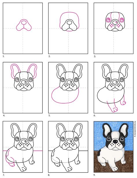 How to Draw a French Bulldog Really Easy Drawing Tutorial in 2021