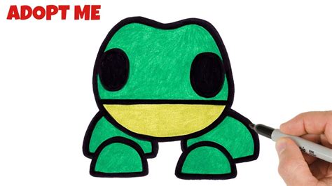 How to Draw a Frog Roblox Adopt Me Pet