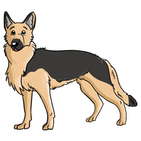 How to Draw a German Shepherd Dog Really Easy Drawing Tutorial