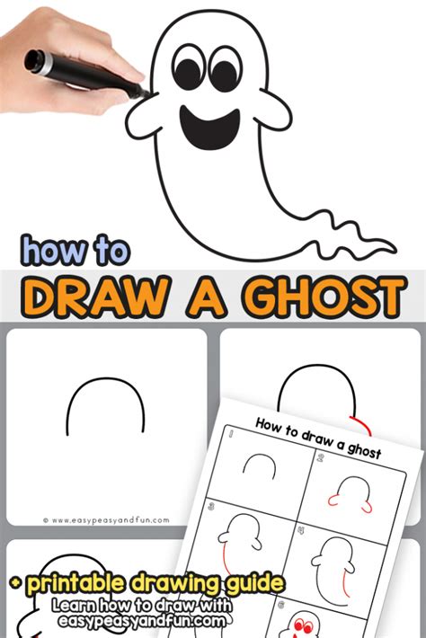 How to Draw a Ghost Easy Peasy and Fun