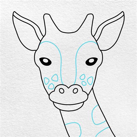 How to Draw a Giraffe Head HelloArtsy