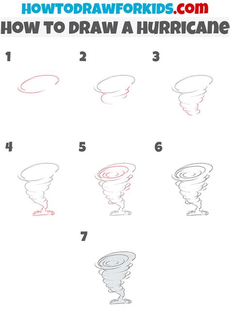How to Draw a Hurricane Easy Drawing Tutorial For Kids
