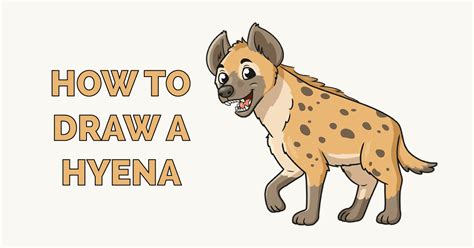 How to Draw a Hyena for Kids