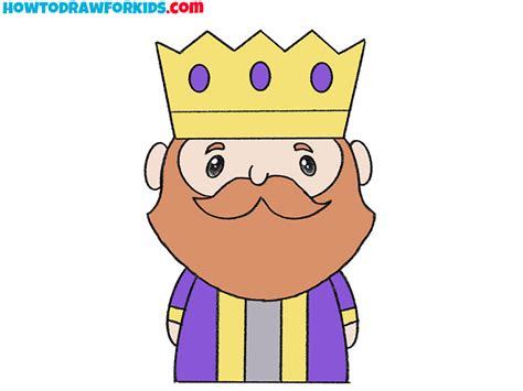 How to Draw a King Easy Drawing Tutorial For Kids