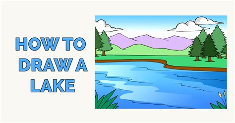 How to Draw a Lake Really Easy Drawing Tutorial Easy drawings