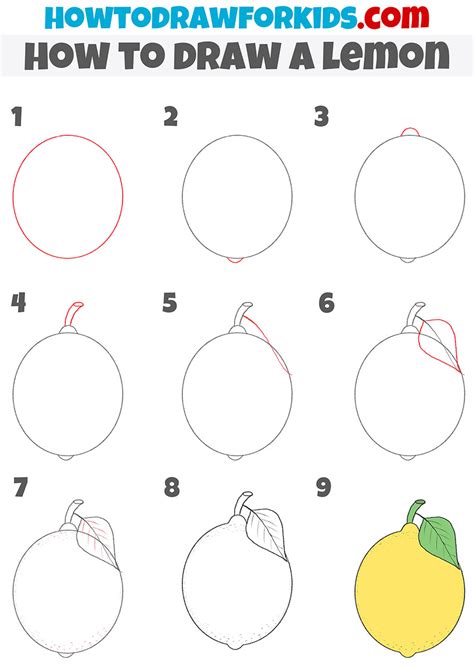 How to Draw a Lemon Really Easy Drawing Tutorial