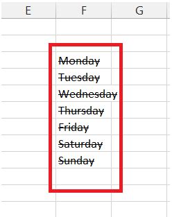 How to Draw a Line Through Text in Excel Earn & Excel