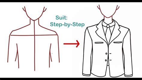 How to Draw a Man in Suit Really Easy Drawing Tutorial