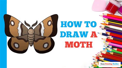 How to Draw a Moth Easy for Beginners YouTube
