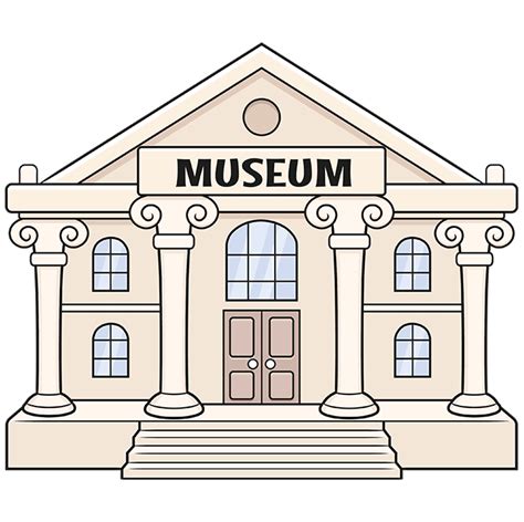 How to Draw a Museum Really Easy Drawing Tutorial