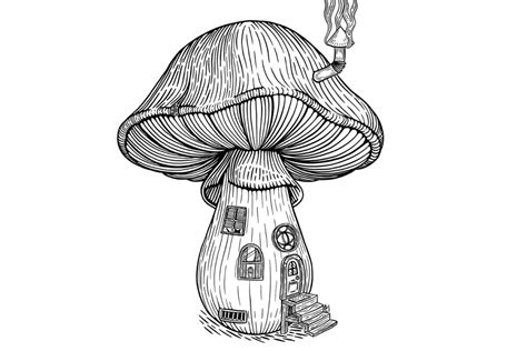 How to Draw a Mushroom House • Stoners Rotation