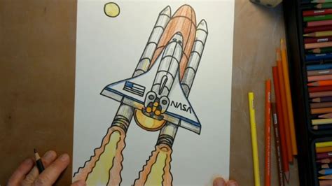 How to Draw a NASA Space Shuttle YouTube