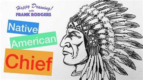 How to Draw a Native American Chief. Iconic Faces #8 …