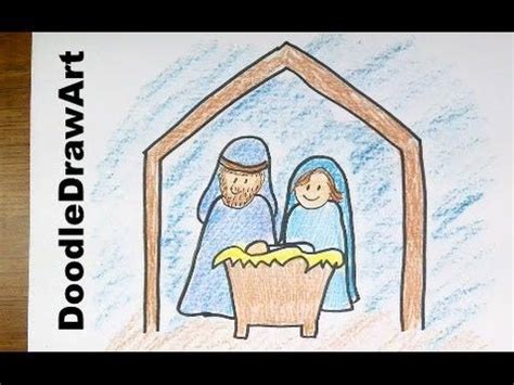 How to Draw a Nativity Scene Simple and Easy Drawing Tutorial for