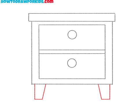 How to Draw a Nightstand Easy Drawing Tutorial For Kids