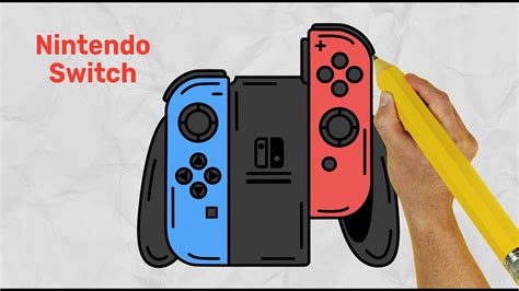 How to Draw a Nintendo Switch Video Game Console