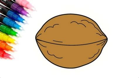 How to Draw a Nut Easy Drawing Tutorial For Kids