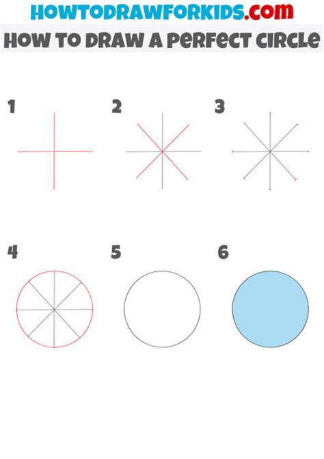 How to Draw a Perfect Circle Step by Step Easy for Beginners/Kids