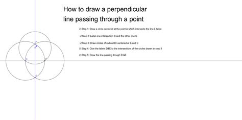 How to Draw a Perpendicular Line GeoGebra