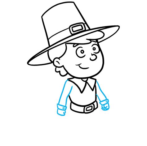How to Draw a Pilgrim Really Easy Drawing Tutorial