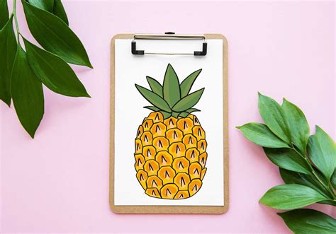 How to Draw a Pineapple (4 Easy Steps!) Design Bundles