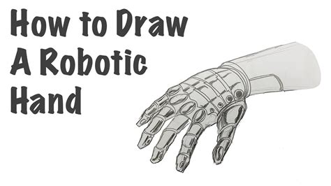 How to Draw a Robotic Hand YouTube