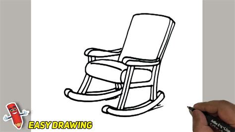 How to Draw a Rocking Chair Step by Step YouTube