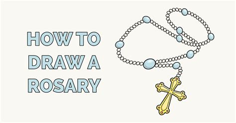 How to Draw a Rosary Really Easy Drawing Tutorial