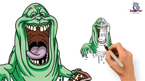 How to Draw a SLIMER from GHOSTBUSTERS Draw slime YouTube