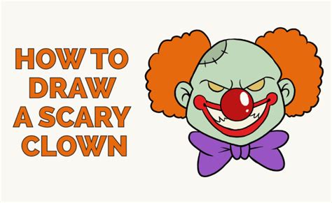 How to Draw a Scary Clown Really Easy Drawing Tutorial Scary clown