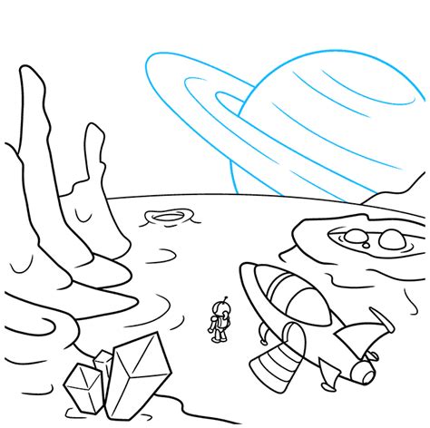 How to Draw a SciFi Landscape Really Easy Drawing Tutorial