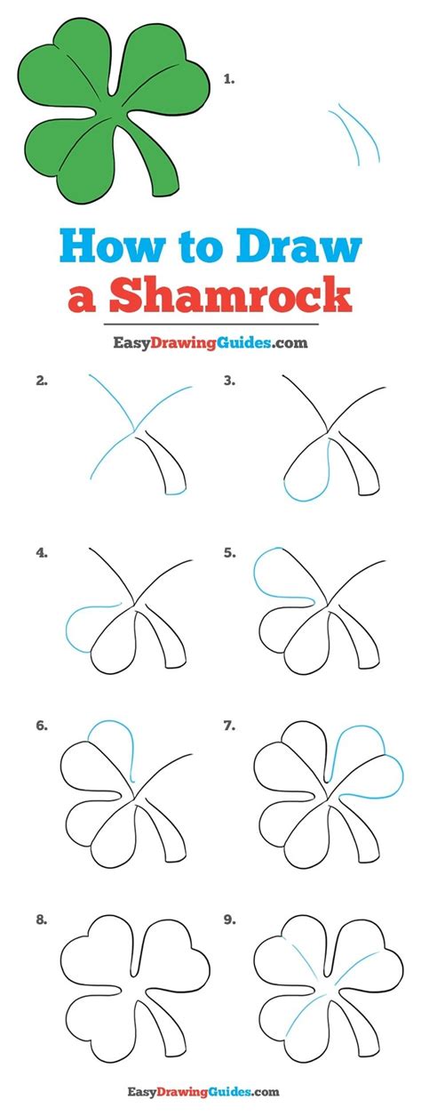 How to Draw a Shamrock Really Easy Drawing Tutorial