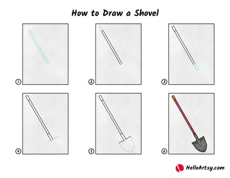 How to Draw a Shovel HelloArtsy