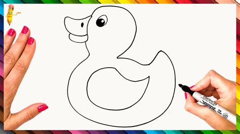 How to Draw a Simple Duck for Kids