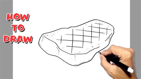 How to Draw a Steak Step by Step Easy Drawing Guides Drawing Howtos