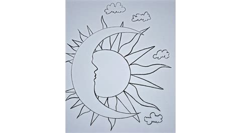 How to Draw a Sun and Moon Really Easy Drawing Tutorial