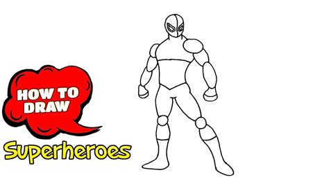 How to Draw a Superhero Easy Drawing Tutorial For Kids