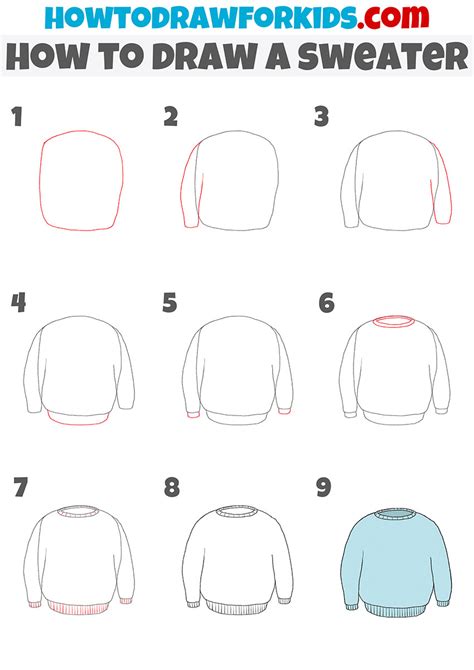 How to Draw a Sweater Easy Drawing Tutorial For Kids