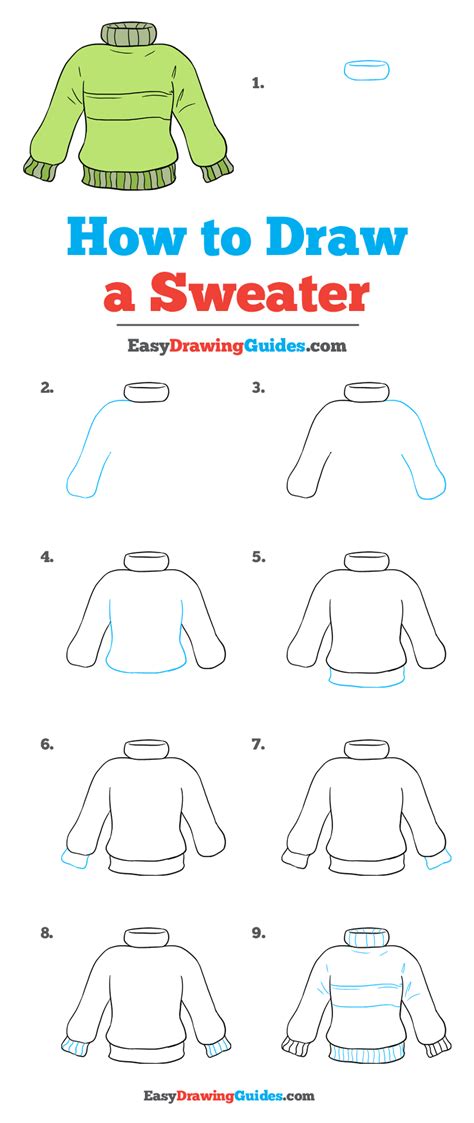 How to Draw a Sweater Really Easy Drawing Tutorial Easy drawings