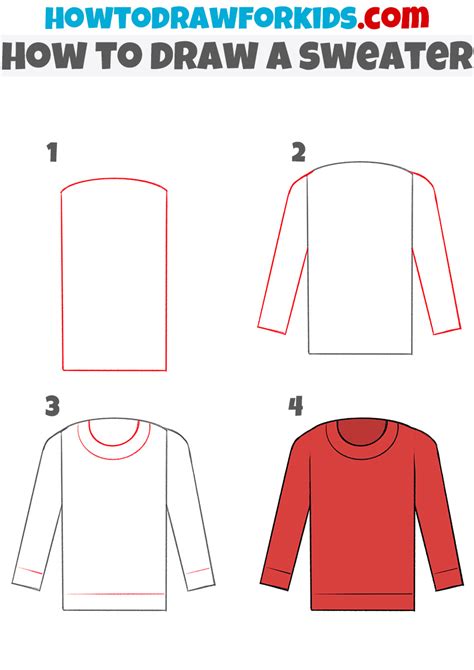 How to Draw a Sweater for Kindergarten Easy Drawing Tutorial For Kids
