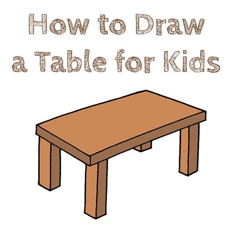 How to Draw a Table for Kids How to Draw for Kids