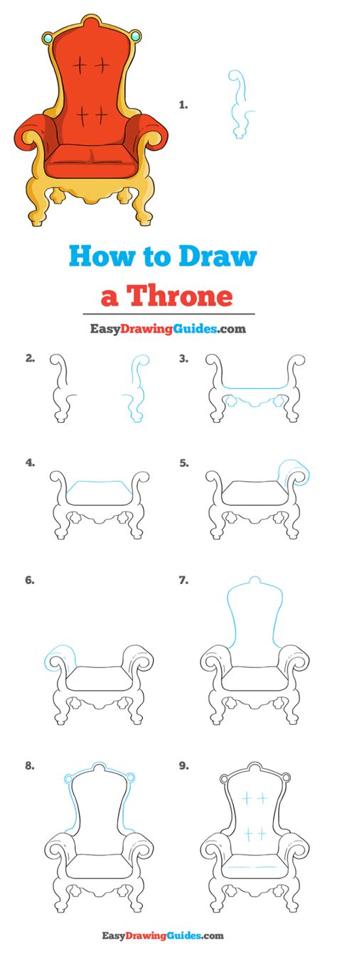 How to Draw a Throne Really Easy Drawing Tutorial