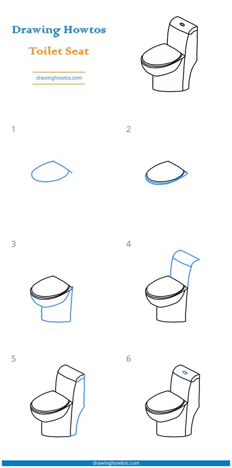 How to Draw a Toilet Step by Step Easy Drawing Guides Drawing Howtos