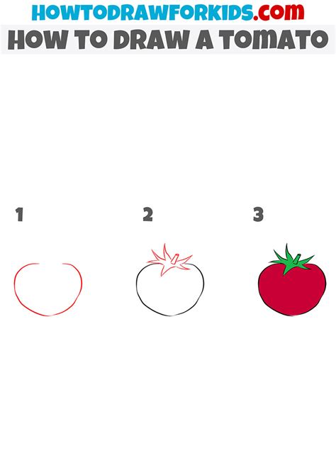 How to Draw a Tomato Really Easy Drawing Tutorial