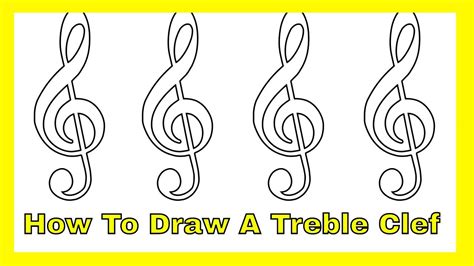 How to Draw a Treble Clef YouTube
