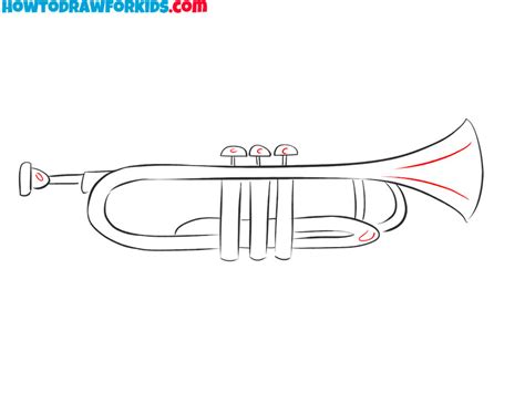 How to Draw a Trumpet Really Easy Drawing Tutorial
