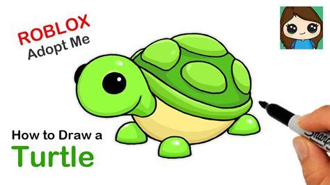 How to Draw a Turtle Roblox Adopt Me Pet