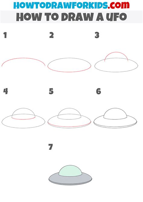 How to Draw a UFO - Step by Step Easy Drawing Guides - Drawing …