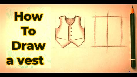 How to Draw a Vest easy Step by Step YouTube