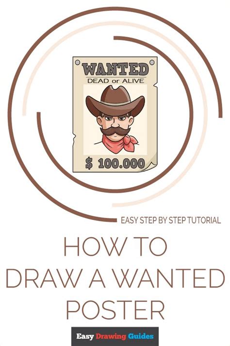 How to Draw a Wanted Poster Really Easy Drawing Tutorial